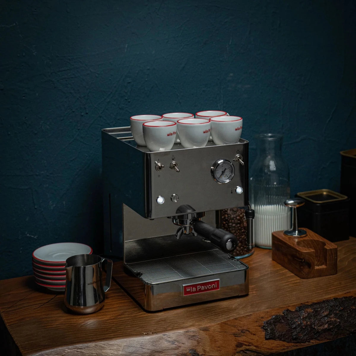 La Pavoni - Casa Bar Steel Manual Espresso Machine Stainless Steel - Café Liégeois Canada Inc.